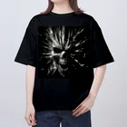 4146-のガラスのスカル Oversized T-Shirt