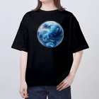 Ryoukaの地球_ガラス玉 オーバーサイズTシャツ