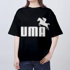 牛川 暗のグッズショップのUMA（白） オーバーサイズTシャツ