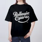 競馬おしゃれグッズ製作所のベラジオオペラ（タイポグラフィWHITE） Oversized T-Shirt