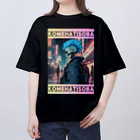 米八そばグッズショップのCYBER PUNK 80'S KOMEHATISOBA TYPE2 オーバーサイズTシャツ