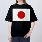 お絵かき屋さんの日本の国旗 Oversized T-Shirt