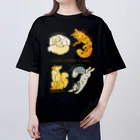 タタナ幻獣館のCHEESE CHEESE FOXES オーバーサイズTシャツ