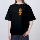 satoayaのアニマルカフェのフルーツファッション　カキ オーバーサイズTシャツ