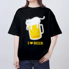 hiropo3のねこ泡ビール Oversized T-Shirt