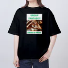 Koji_YamanouchiのGROUP FANTASY(Hands to Heart)やまぴーデザインオリジナルTシャツVol.2 オーバーサイズTシャツ