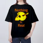 『NG （Niche・Gate）』ニッチゲート-- IN SUZURIのNothing Is Real.（黄色） オーバーサイズTシャツ