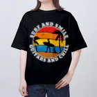 chataro123のSurf and Smile, Guitars and Chill オーバーサイズTシャツ