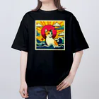 UKIYO-E_POP_by_convert_worksの浮世絵_猫POP Oversized T-Shirt