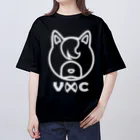 VIRTUAL CROSSのShiba Logo white  オーバーサイズTシャツ