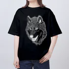 羽深の玩具の【復刻】獣TシャツBLACK Oversized T-Shirt