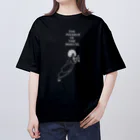 lofi_bearのたまゆらのピエロ THE PIERROT OF THE MINVTE 1897 ✜ Aubrey Beardsley オーブリー・ビアズリー　白 オーバーサイズTシャツ