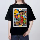 おかゆ帝国のステッカーボム アート おかゆ帝国 Oversized T-Shirt