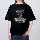 SUNDAYS GRAPHICSのSUNDAY SUNDY No.2 (白ロゴ) オーバーサイズTシャツ