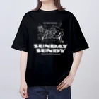 SUNDAYS GRAPHICSのSUNDAY SUNDY No.1 (白ロゴ） オーバーサイズTシャツ