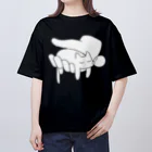 あらゐけいいちの手の上に猫が乗っている Oversized T-Shirt