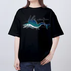 泉@二次元魚市場　瀞鮪のミズウオ　Alepisaurus ferox Oversized T-Shirt