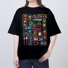 いぜむの飯テロネオン_colorful オーバーサイズTシャツ