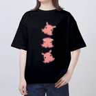 LalaHangeulのめんだこさん　トリオ Oversized T-Shirt