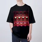 Anna’s galleryのVintage Psychedelic Red オーバーサイズTシャツ