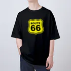 アロハスタイルハワイのU.S. Route 66  ルート66　イエロー オーバーサイズTシャツ