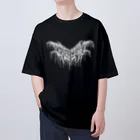 忍太郎の四字熟語 - 四面楚歌 Death Metal Logo デスロゴ  オーバーサイズTシャツ