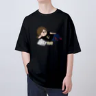 たかととんび印刷雑貨企画のかごんTシャツを着てくつろぐかごん オーバーサイズTシャツ