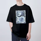 福　来の虎と薔薇 Oversized T-Shirt