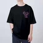 栗坊屋のピンクのピグミーシーホース Oversized T-Shirt