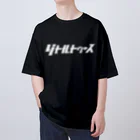 灰＆狼のリトルトゥルース　白 オーバーサイズTシャツ