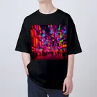 TakashiSのNeon Night City オーバーサイズTシャツ