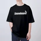 おもしろいTシャツ屋さんのSNOWBOARD スノーボード オーバーサイズTシャツ