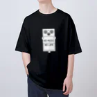 QUQU_WORKSのノーミュージックノーライフ エフェクターデザイン ホワイト オーバーサイズTシャツ