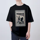 das_Ende+closet(ダスエンデ+クローゼット)のうさぎサーカス オーバーサイズTシャツ