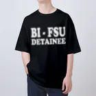 DRIPPEDのBI-FSU DETAINEE 白ロゴ Oversized T-Shirt