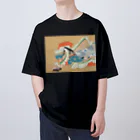 寿めでたや(ukiyoe)の日本画：上村松園_伊勢大輔(1929) オーバーサイズTシャツ