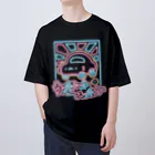 ぷにおもちSHOPのネオンウーパールーパースーパーカー Oversized T-Shirt