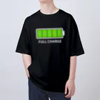 THIS IS NOT DESIGNのフル充電 Oversized T-Shirt