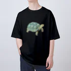 めろんぽっぷのお店だよの踏みだせ、アルダブラゾウガメ。 Oversized T-Shirt