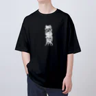 めぐるの禿達麻  KATSURA DITE GANG ブラック Oversized T-Shirt