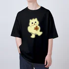 LUCKY CLUBのもみじまんじゅう大好きラッキーちゃん オーバーサイズTシャツ