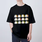 しろくま&ペンギン通信の挟みエナガ Oversized T-Shirt