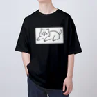 にこみもちのやつの苦笑い猫（白） Oversized T-Shirt