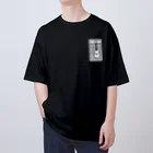 サトオのギターワンポイント ストライプ 白 Oversized T-Shirt