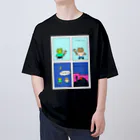 ptanuki vanguard artのアイスはおいしいね。 Oversized T-Shirt