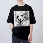 zaisuのピアス女子 オーバーサイズTシャツ