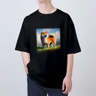 KAWAII-CLUBのKAWAII柴犬001 Oversized T-Shirt