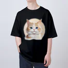 こひさま ショップ - 陽だまりの笑顔のねこのとらひげ オーバーサイズTシャツ