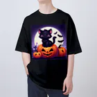 hide-のハロウィンキャッツ オーバーサイズTシャツ