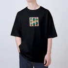 pain08のサボテンくん Oversized T-Shirt